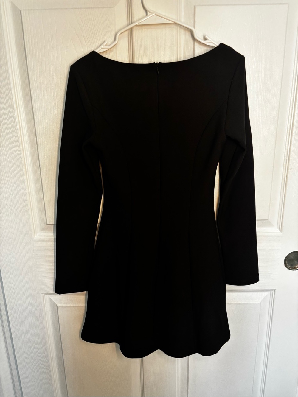 Princess Polly Black Rhinestone Trim Long Sleeve Mini Dress Size 6 - Picture 2 of 11